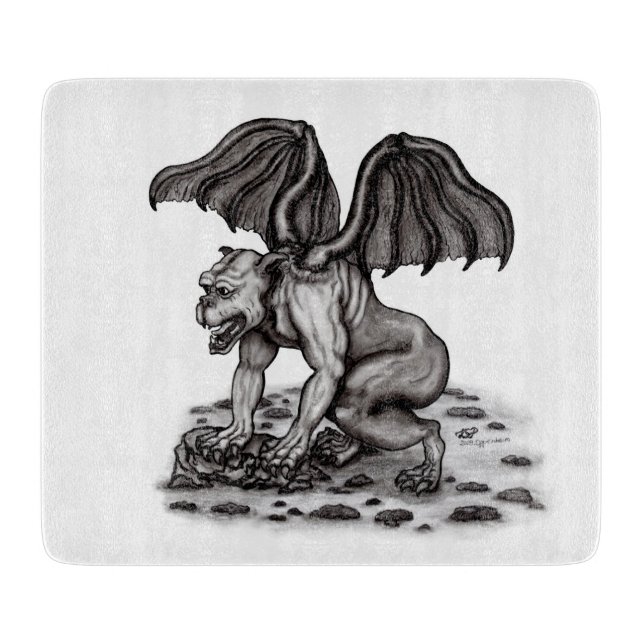 Golem Gargoyle Schneidebrett (Vorderseite)