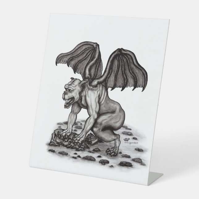Golem Gargoyle Sockelschild (Vorderseite)