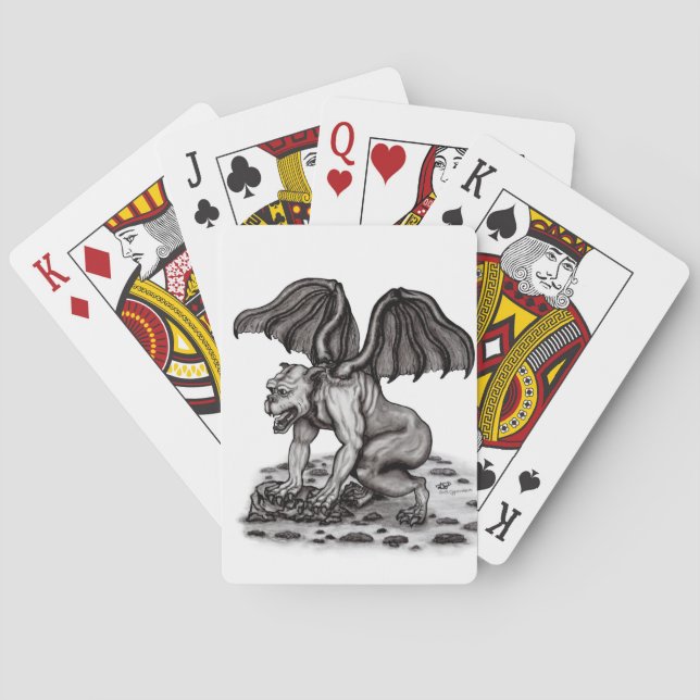 Golem Gargoyle Spielkarten (Rückseite)