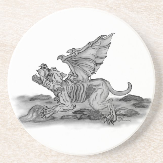 Golem Gargoyle Untersetzer (Vorne)
