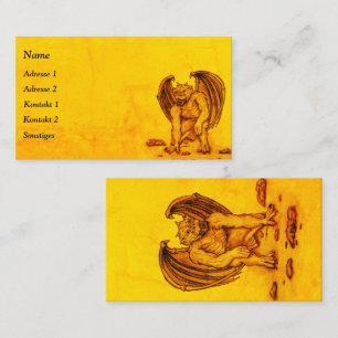 Golem Gargoyle Visitenkarte