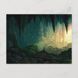 Golem in Cave Postkarte
