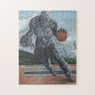 Golem Jouer Basketball Moyen Jigsaw Puzzle