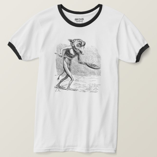 Golem oder Homunculus mit einem Löffel T-Shirt (Design vorne)