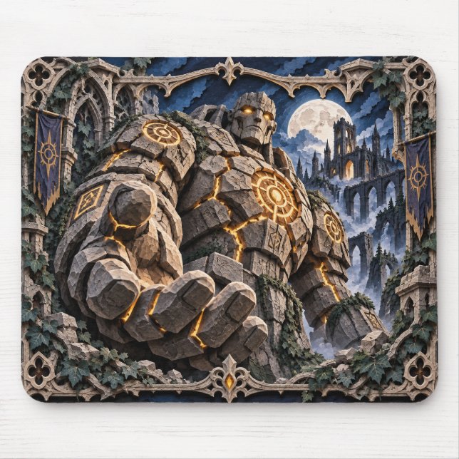 Golem, Paper Cut Monster Mousepad (Vorne)