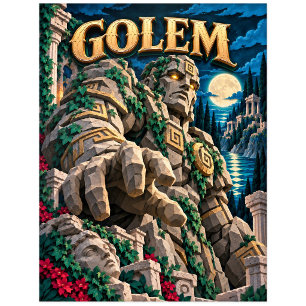 Golem, Paper Cut Monster Postkarte