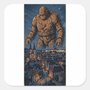 Golem von Prag Aufkleber