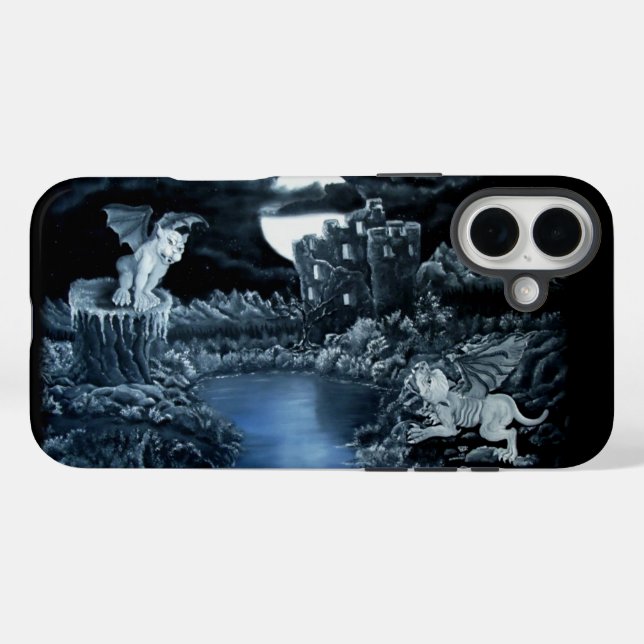 Golem vs Dolem District Fight iPhone 16 Plus Hülle (Rückseite (Horizontal))