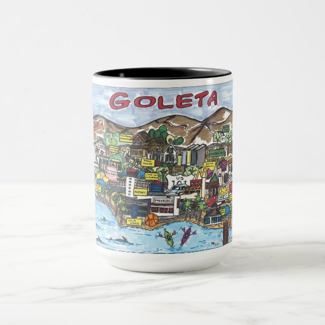Goleta Karte Kaffeemaschine Tasse (Zentrum)