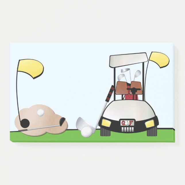 Golf - 10" x 6" Post-it® Notes Post-it Klebezettel (Vorderseite)