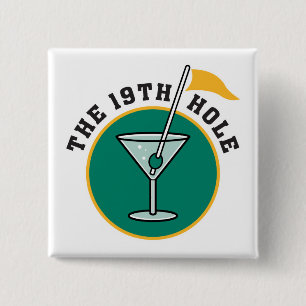 Golf 19. Loch Drink Zeit Spaß Button