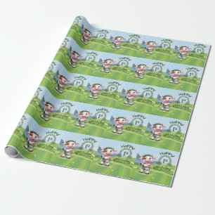 Golf 1. Geburtstag 1 Jahr alt Golfer Geschenkpapier