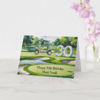 Golf 30. Geburtstag auf Golfplatz