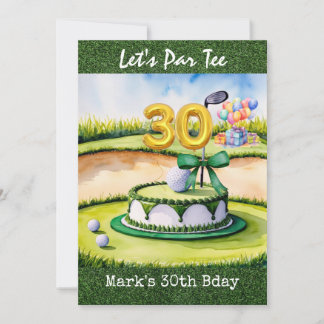 Golf 30. Geburtstag Par Tee 30 Party Einladung