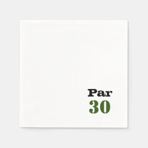 Golf 30. Geburtstag Par Tee 30 Party Serviette
