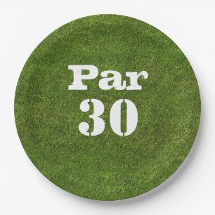 Golf 30. Geburtstags-Par tee Dreißig Party Pappteller