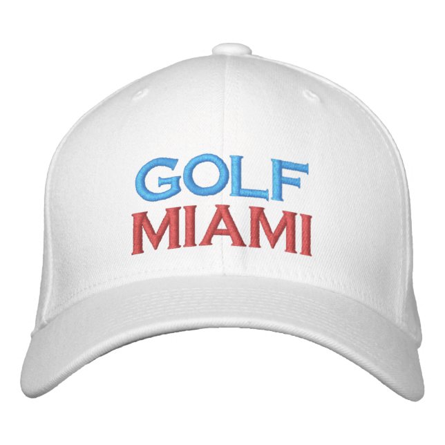 GOLF 33109 HAT MIAMI BEACH CAP BESTICKTE BASEBALLKAPPE (Vorderseite)