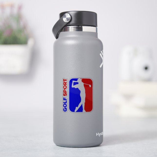 Golf | 3"x 3"- Sticker transparent brillant (HydroFlask)