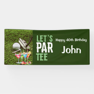 Golf 40. Geburtstag für Golfer-Party Banner