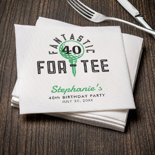 Golf 40. Geburtstag Party Fantastisch für T-Shirt  Serviette