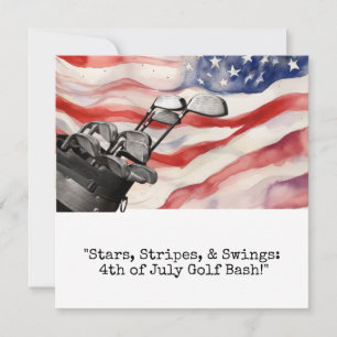 Golf 4. Juli Unabhängigkeitstag Einladung