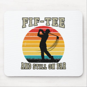 Golf 50. Geburtstag Fünfzig noch auf Par Funny 50 Mousepad