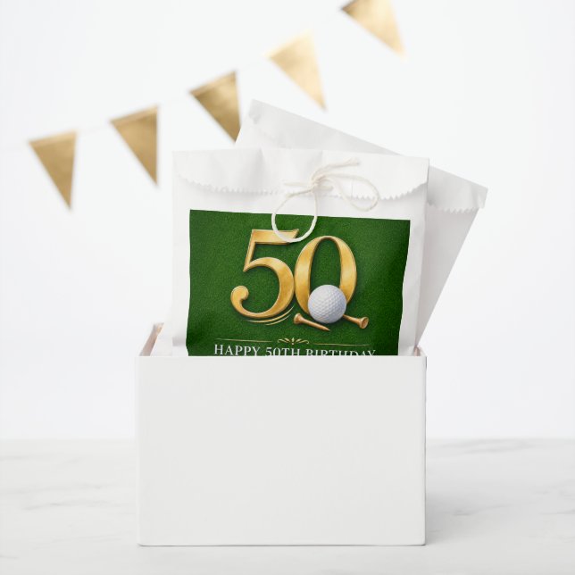Golf 50. Geburtstag für Golfer Geschenktütchen (Party)