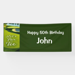 Golf 50. Geburtstag für Golfer Party Banner