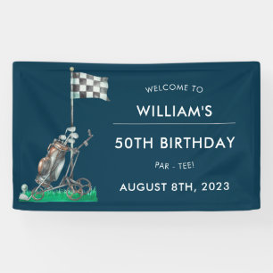Golf 50. Geburtstagsparty Banner