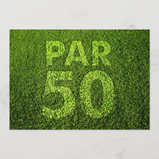 Golf 50. Geburtstagsparty Einladung