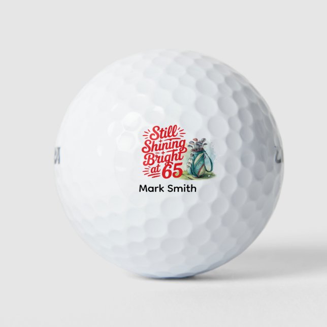 Golf 65. Geburtstag für Golfer  Golfball (Vorderseite)