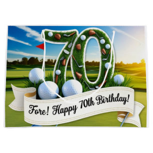 Golf 70. Geburtstag für Golfer Große Geschenktüte