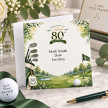 Golf 80. Geburtstag