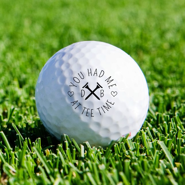 Golf Abschlagzeit Benutzerdefinierte Initialen Paa Golfball (Personalize with your first initial for a golf keepsake gift. Cute engagement or wedding gift.)