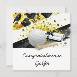 Golf Abschluss Card - Herzlichen Glückwunsch Gradu