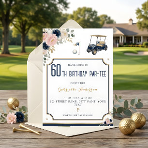 Golf Abschluss Par-Tee Grün Argyle Aquarell Einladung