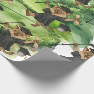 Golf-Abschluss Thema für Katzenliebhaber Golfer Geschenkpapier