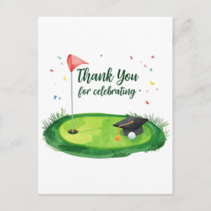 Golf-Abschlussfeier Postkarte