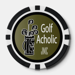 Golf Acholic Golfer Pokerchips