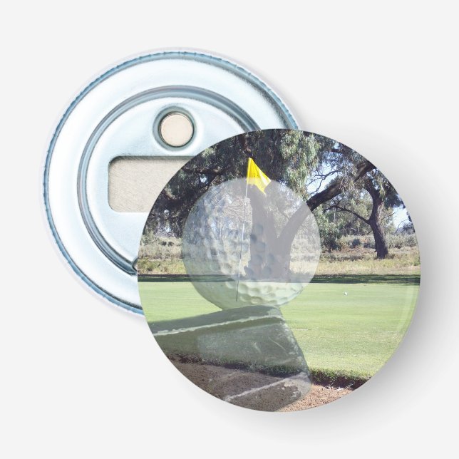 Golf Addiction, Magnetflaschenöffner. Flaschenöffner (Vorderseite)
