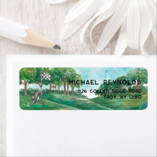 Golf-Adresse-Etikett