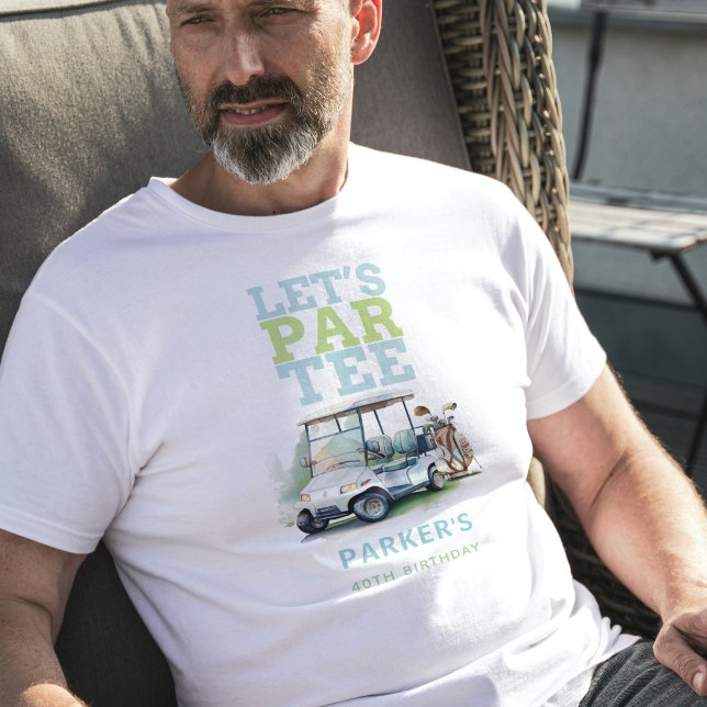 Golf Adult Geburtstag Personalisiert T-Shirt (Von Creator hochgeladen)