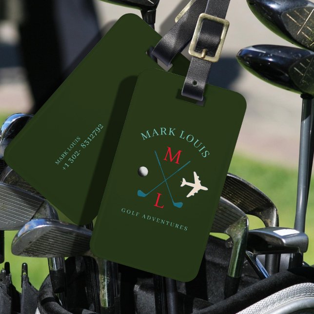 Golf Adventures Golfer Reisegepäck Gepäckanhänger (Von Creator hochgeladen)