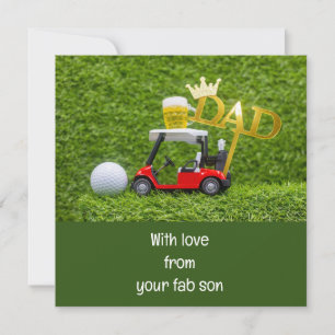 Golf  Alles Gute zum Vatertag  Karte