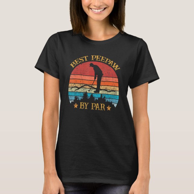 Golf am besten Par Vatertag T-Shirt (Vorderseite)
