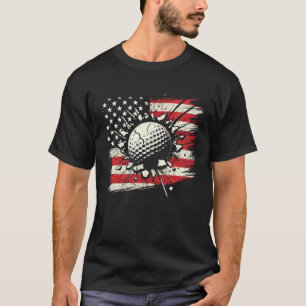 Golf American Flag US Patriotic für Golfer Golfing T-Shirt