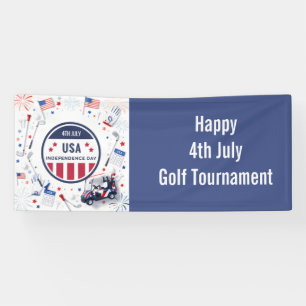 Golf Amerikanisches Thema 4. Juli Unabhängigkeit Banner