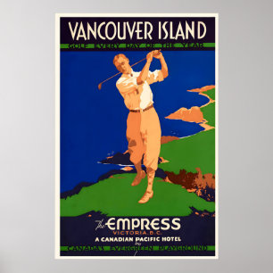 Golf an jedem Tag des Jahres Vancouver Island Kana Poster