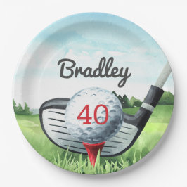 Golf Anniversaire Fête I Let's Par-Tee! Assiettes 