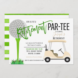 Golf Anniversaire Fête Invitation